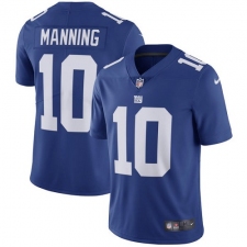 Youth Nike New York Giants #10 Eli Manning Elite Royal Blue Team Color NFL Jersey