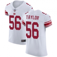 Men's Nike New York Giants #56 Lawrence Taylor White Vapor Untouchable Elite Player NFL Jersey