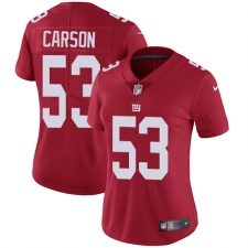 Women's Nike New York Giants #53 Harry Carson Elite Red Alternate NFL Jersey
