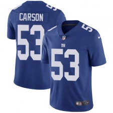 Youth Nike New York Giants #53 Harry Carson Elite Royal Blue Team Color NFL Jersey