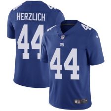Youth Nike New York Giants #44 Mark Herzlich Elite Royal Blue Team Color NFL Jersey