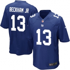 Men's Nike New York Giants #13 Odell Beckham Jr Game Royal Blue Team Color NFL Jersey