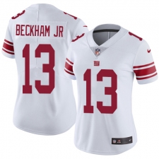 Women's Nike New York Giants #13 Odell Beckham Jr Elite White NFL Jersey