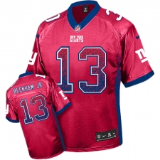 Youth Nike New York Giants #13 Odell Beckham Jr Elite Red Drift Fashion NFL Jersey