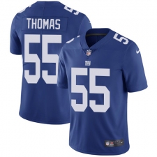 Men's Nike New York Giants #55 J.T. Thomas Royal Blue Team Color Vapor Untouchable Limited Player NFL Jersey