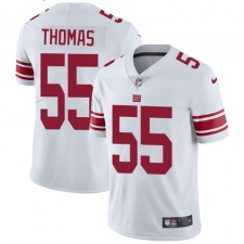 Men's Nike New York Giants #55 J.T. Thomas White Vapor Untouchable Limited Player NFL Jersey