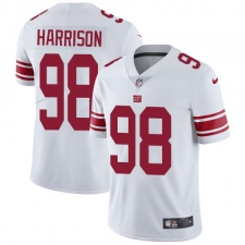 Men's Nike New York Giants #98 Damon Harrison White Vapor Untouchable Limited Player NFL Jersey