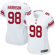 Women's Nike New York Giants #98 Damon Harrison Game White NFL Jersey