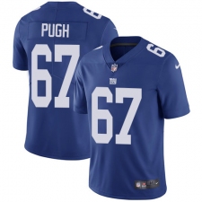 Youth Nike New York Giants #67 Justin Pugh Royal Blue Team Color Vapor Untouchable Limited Player NFL Jersey
