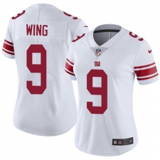 Women's Nike New York Giants #9 Brad Wing Elite White NFL Jersey