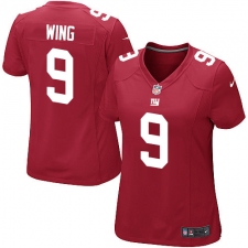 Women's Nike New York Giants #9 Brad Wing Game Red Alternate NFL Jersey