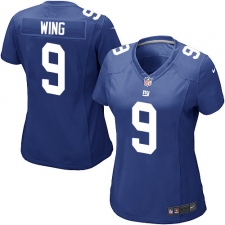 Women's Nike New York Giants #9 Brad Wing Game Royal Blue Team Color NFL Jersey