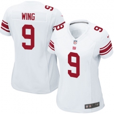 Women's Nike New York Giants #9 Brad Wing Game White NFL Jersey
