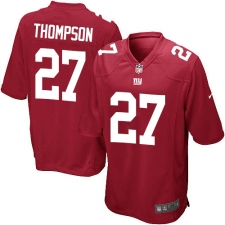 Men's Nike New York Giants #27 Darian Thompson Game Red Alternate NFL Jersey