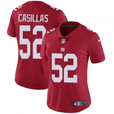 Women's Nike New York Giants #52 Jonathan Casillas Red Alternate Vapor Untouchable Limited Player NFL Jersey