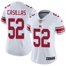 Women's Nike New York Giants #52 Jonathan Casillas White Vapor Untouchable Limited Player NFL Jersey