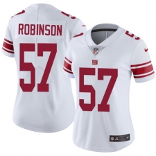 Women's Nike New York Giants #57 Keenan Robinson Elite White NFL Jersey