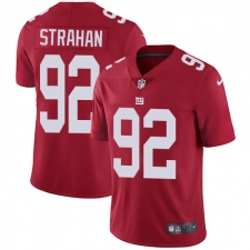 Men's Nike New York Giants #92 Michael Strahan Red Alternate Vapor Untouchable Limited Player NFL Jersey