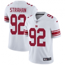 Youth Nike New York Giants #92 Michael Strahan Elite White NFL Jersey