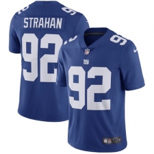 Youth Nike New York Giants #92 Michael Strahan Royal Blue Team Color Vapor Untouchable Limited Player NFL Jersey