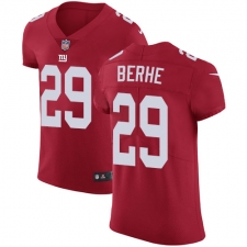 Men's Nike New York Giants #29 Nat Berhe Red Alternate Vapor Untouchable Elite Player NFL Jersey