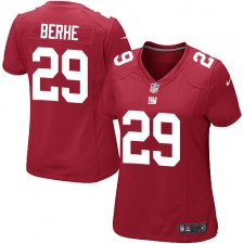 Women's Nike New York Giants #29 Nat Berhe Game Red Alternate NFL Jersey