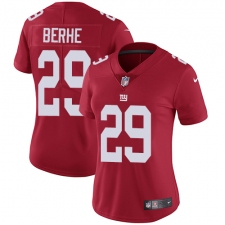 Women's Nike New York Giants #29 Nat Berhe Red Alternate Vapor Untouchable Limited Player NFL Jersey