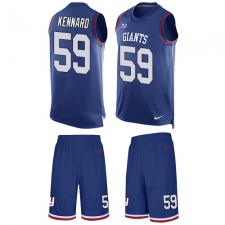 Men's Nike New York Giants #59 Devon Kennard Limited Royal Blue Tank Top Suit NFL Jersey