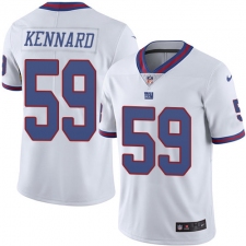 Men's Nike New York Giants #59 Devon Kennard Limited White Rush Vapor Untouchable NFL Jersey