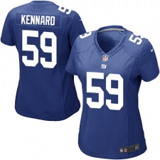 Women's Nike New York Giants #59 Devon Kennard Game Royal Blue Team Color NFL Jersey
