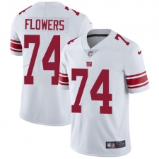 Men's Nike New York Giants #74 Ereck Flowers White Vapor Untouchable Limited Player NFL Jersey