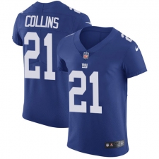 Men's Nike New York Giants #21 Landon Collins Elite Royal Blue Team Color NFL Jersey