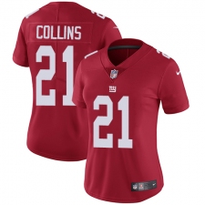 Women's Nike New York Giants #21 Landon Collins Elite Red Alternate NFL Jersey