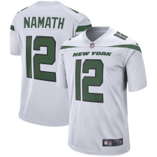 Men's  New York Jets  #12 Joe Namath Nike Retired Player Game Jersey - White