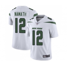 Men's New York Jets #12 Joe Namath White Vapor Untouchable Limited Player Football Jersey