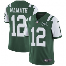 Youth Nike New York Jets #12 Joe Namath Green Team Color Vapor Untouchable Limited Player NFL Jersey