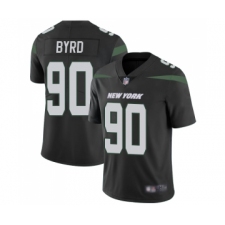 Men's New York Jets #90 Dennis Byrd Black Alternate Vapor Untouchable Limited Player Football Jersey