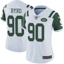 Women's Nike New York Jets #90 Dennis Byrd Elite White NFL Jersey