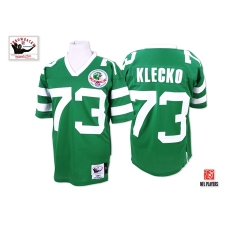 Mitchell and Ness New York Jets #73 Joe Klecko Green Team Color Authentic Throwback NFL Jersey