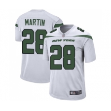 Men's New York Jets #28 Curtis Martin Game White Football Jersey
