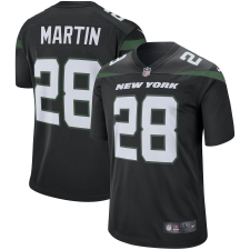 Men's New York Jets #28 Curtis Martin Nike Retired Player Game Jersey - Black