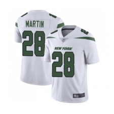 Men's New York Jets #28 Curtis Martin White Vapor Untouchable Limited Player Football Jersey
