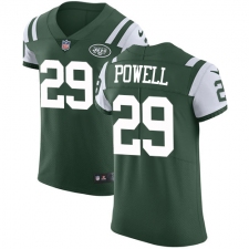 Men's Nike New York Jets #29 Bilal Powell Elite Green Team Color NFL Jersey
