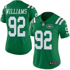 Women's Nike New York Jets #92 Leonard Williams Limited Green Rush Vapor Untouchable NFL Jersey