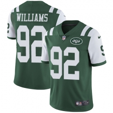 Youth Nike New York Jets #92 Leonard Williams Green Team Color Vapor Untouchable Limited Player NFL Jersey