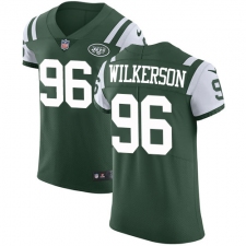 Men's Nike New York Jets #96 Muhammad Wilkerson Elite Green Team Color NFL Jersey