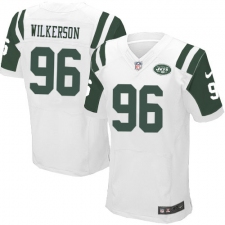 Men's Nike New York Jets #96 Muhammad Wilkerson Elite White NFL Jersey