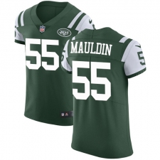 Men's Nike New York Jets #55 Lorenzo Mauldin Elite Green Team Color NFL Jersey