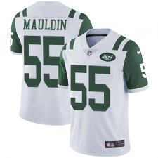 Men's Nike New York Jets #55 Lorenzo Mauldin White Vapor Untouchable Limited Player NFL Jersey