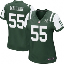 Women's Nike New York Jets #55 Lorenzo Mauldin Game Green Team Color NFL Jersey